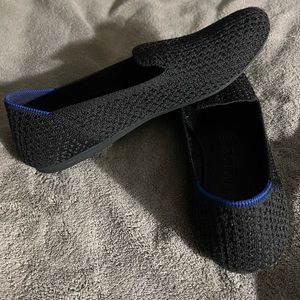 Rothy’s size 7.5 loafer black waffle knit